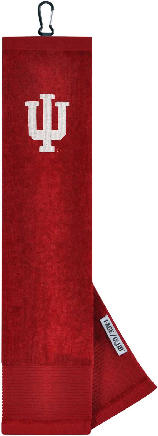 Team Effort Indiana Hoosiers Embroidered Face/Club Tri-Fold Towel