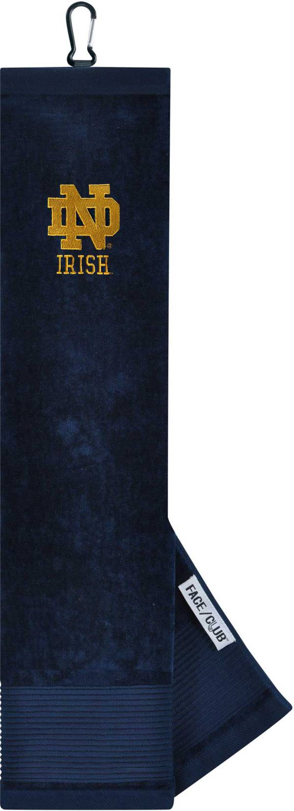 Team Effort Notre Dame Fighting Irish Embroidered Face/Club Tri-Fold Towel