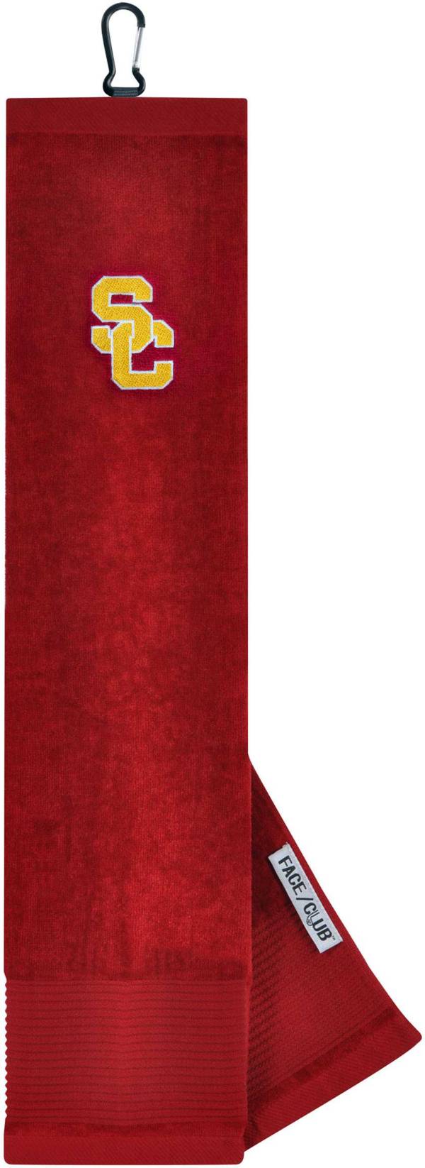 Team Effort USC Trojans Embroidered Face/Club Tri-Fold Towel