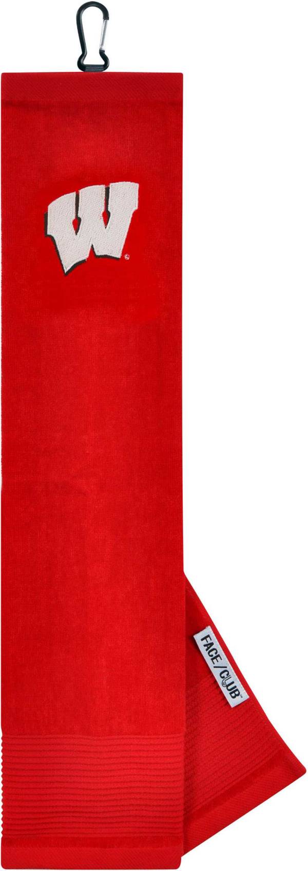 Team Effort Wisconsin Badgers Embroidered Face/Club Tri-Fold Towel