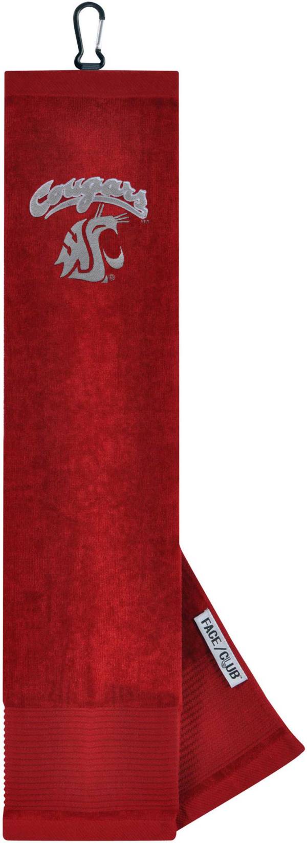 Team Effort Washington State Cougars Embroidered Face/Club Tri-Fold Towel