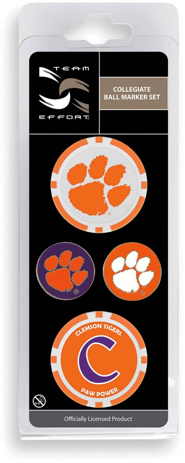 Team Effort Clemson Tigers Ball Marker Set