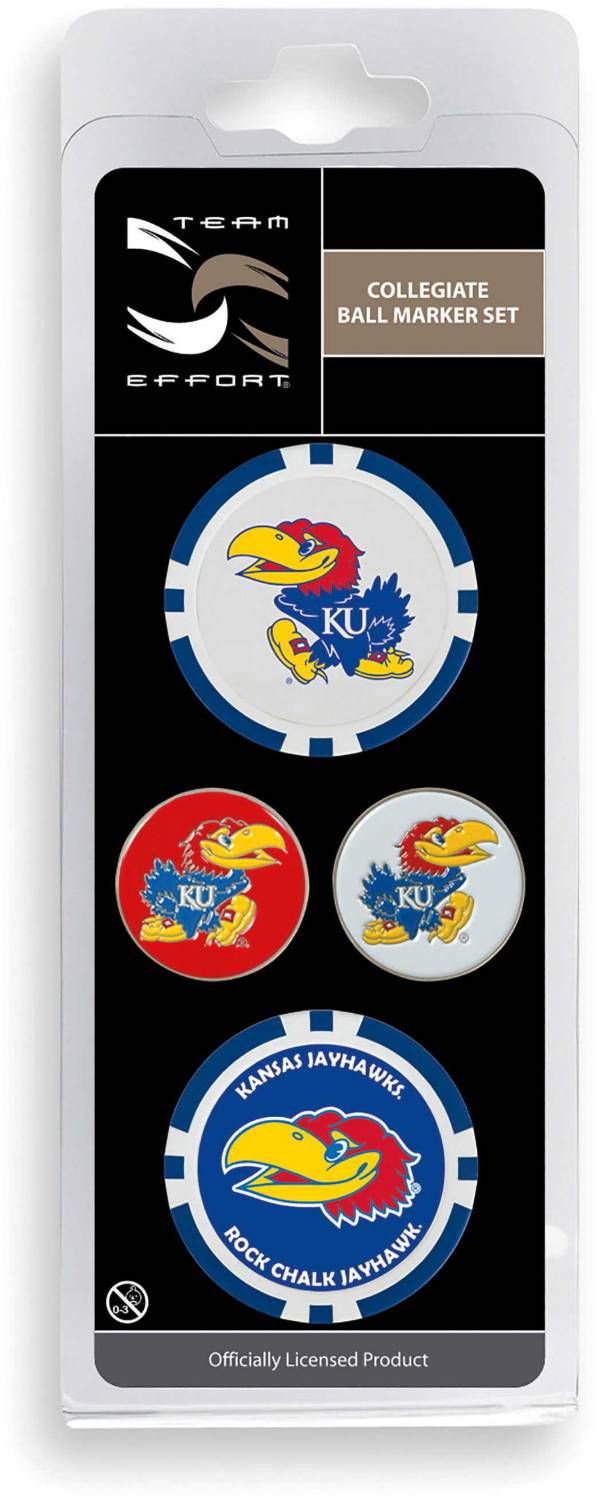 Team Effort Kansas Jayhawks Ball Marker Set