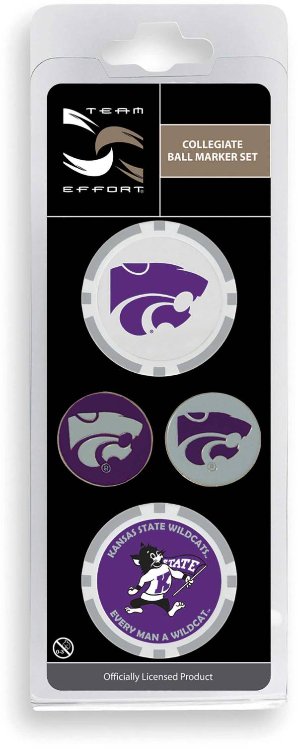 Team Effort Kansas State Wildcats Ball Marker Set