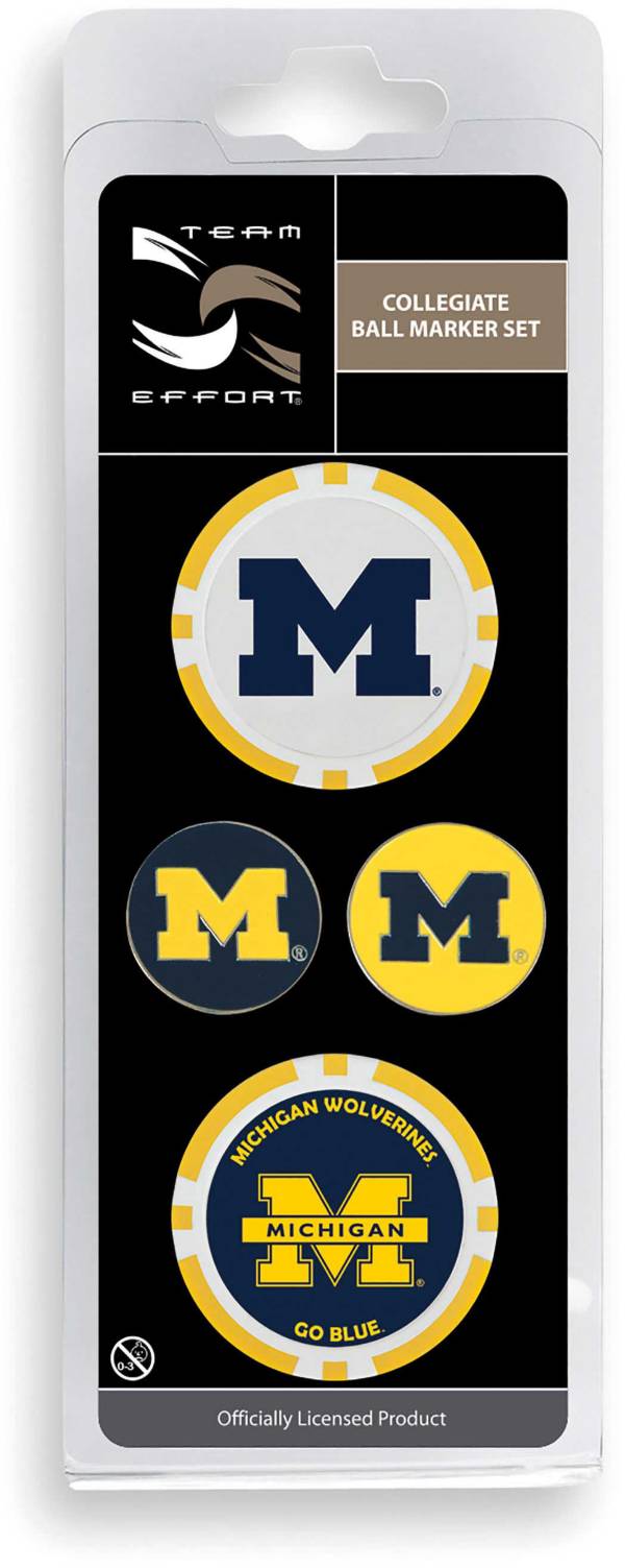 Team Effort Michigan Wolverines Ball Marker Set