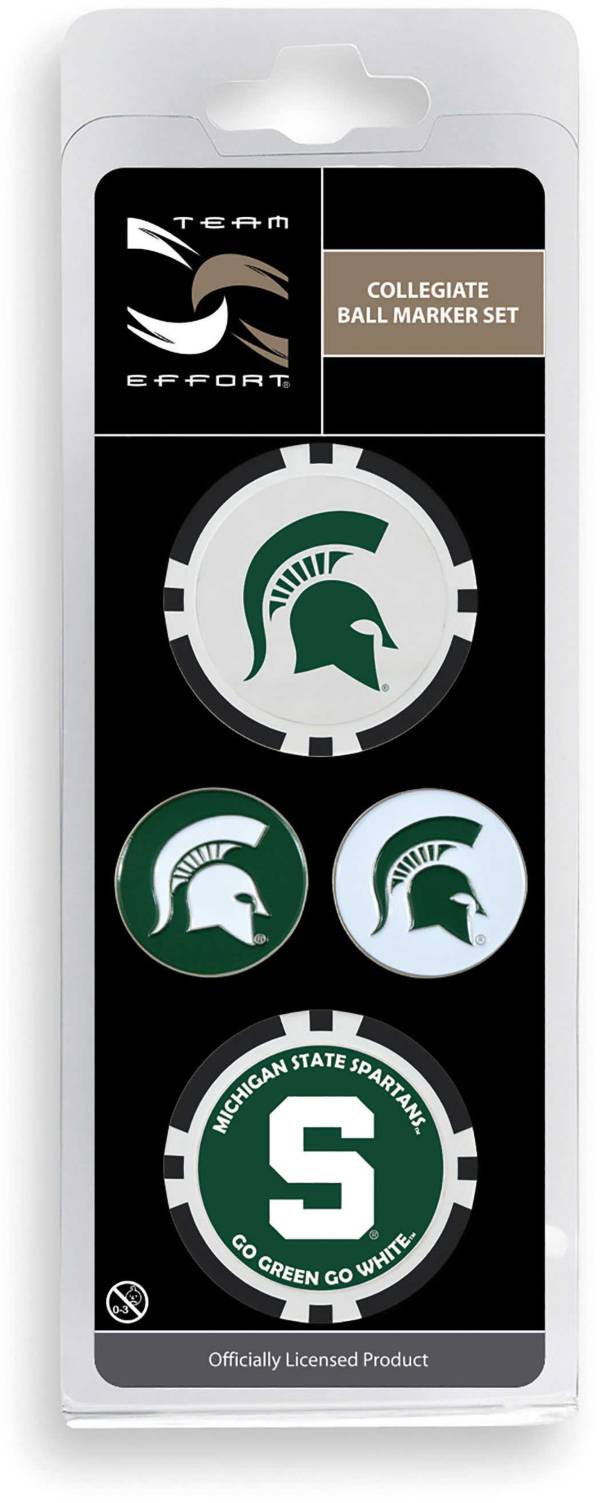 Team Effort Michigan State Spartans Ball Marker Set