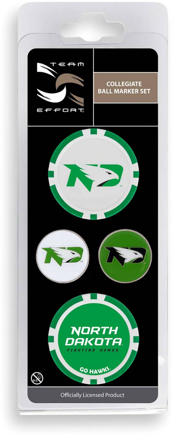 Team Effort North Dakota Fighting Hawks Ball Marker Set