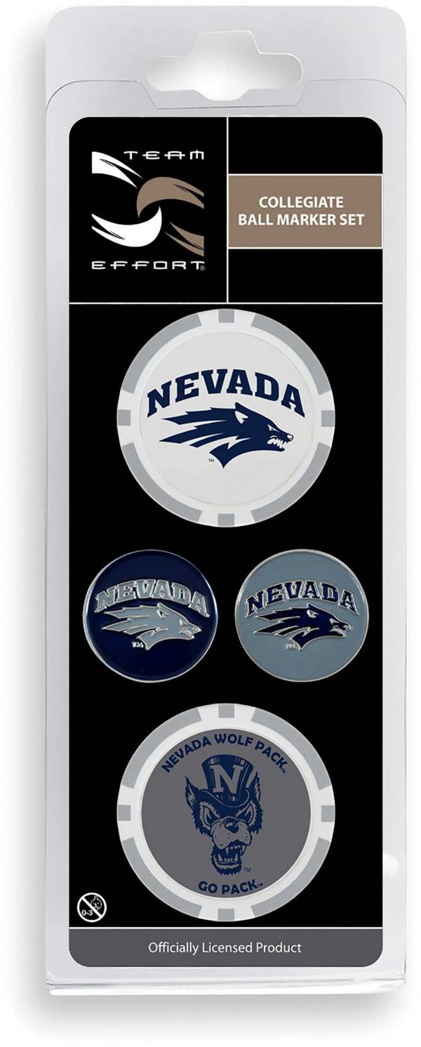 Team Effort Nevada Wolf Pack Ball Marker Set