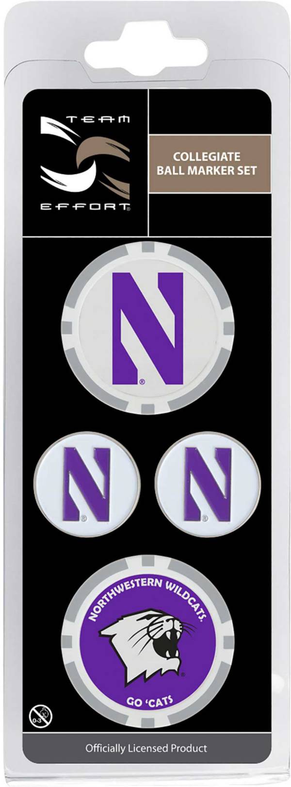 Team Effort Northwestern Wildcats Ball Marker Set