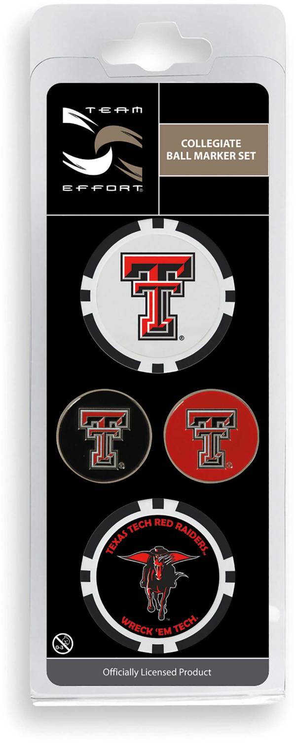 Team Effort Texas Tech Red Raiders Ball Marker Set