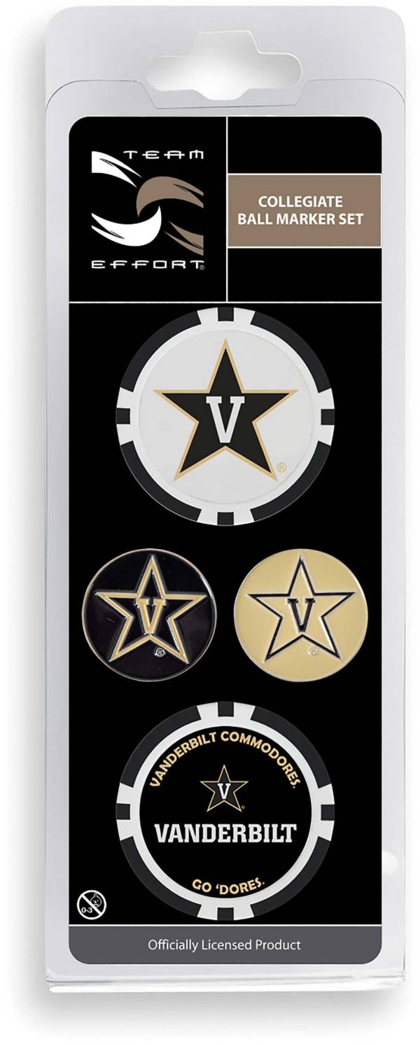 Team Effort Vanderbilt Commodores Ball Marker Set