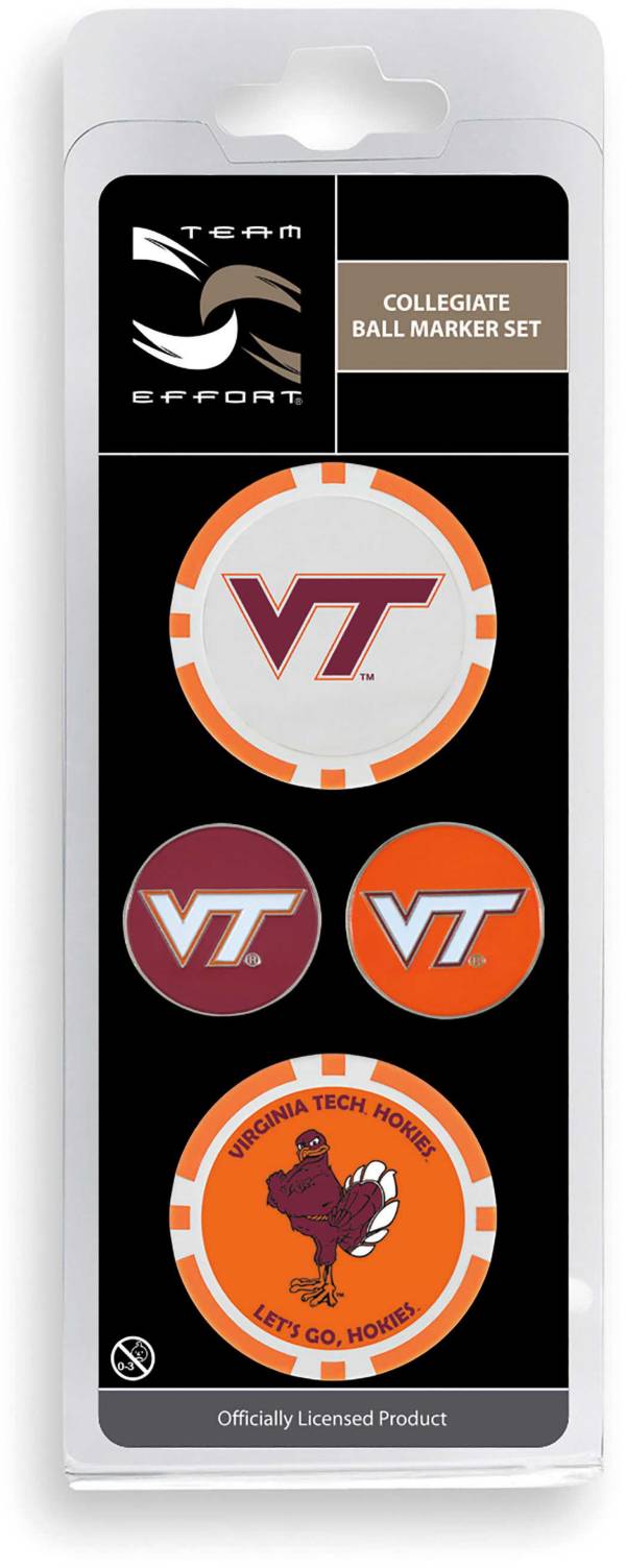 Team Effort Virginia Tech Hokies Ball Marker Set