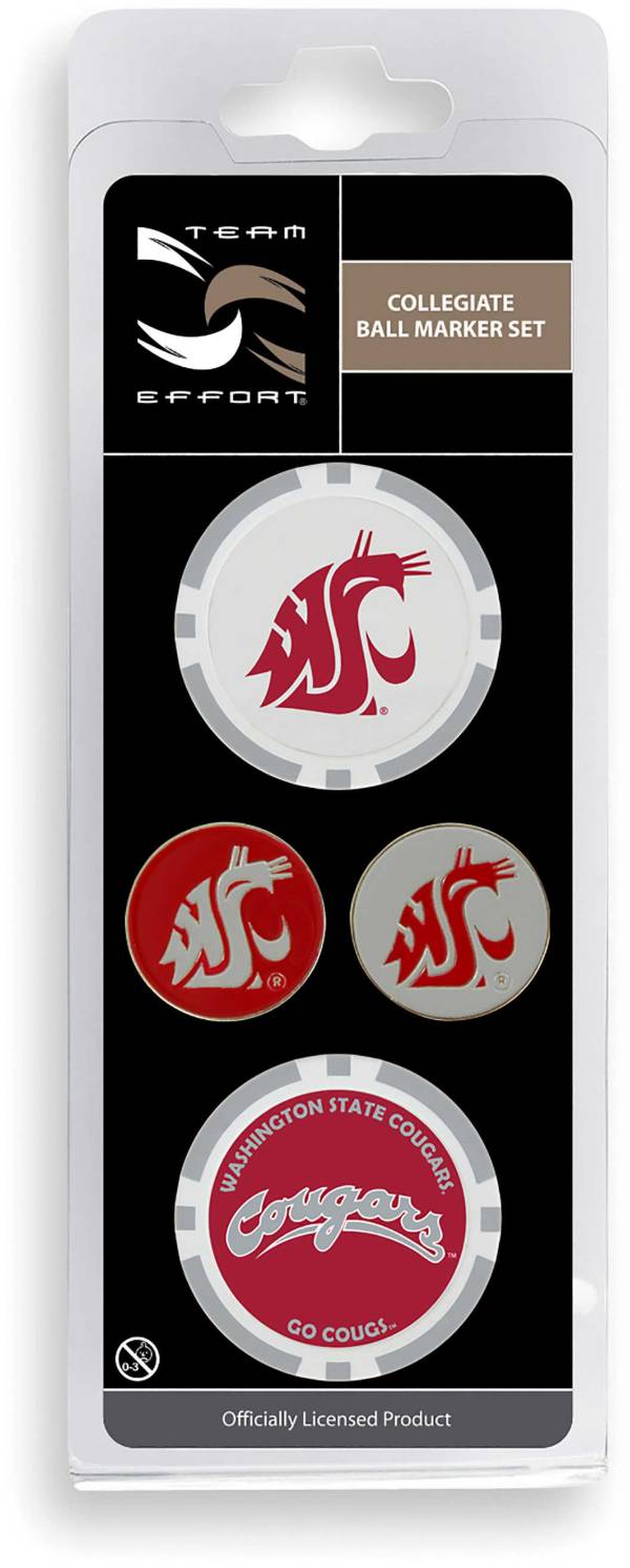 Team Effort Washington State Cougars Ball Marker Set