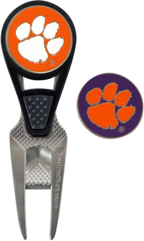 Team Effort Clemson Tigers CVX Divot Tool and Ball Marker Set