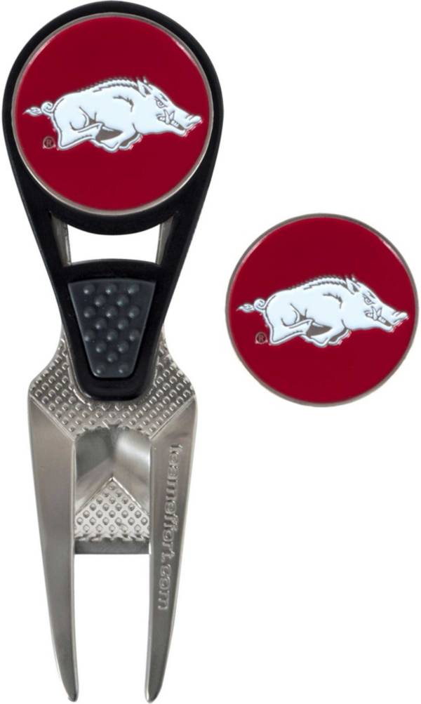 Team Effort Arkansas Razorbacks CVX Divot Tool and Ball Marker Set