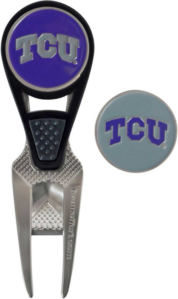 Team Effort TCU Horned Frogs CVX Divot Tool and Ball Marker Set