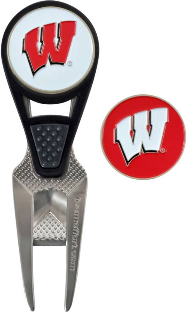Team Effort Wisconsin Badgers CVX Divot Tool and Ball Marker Set