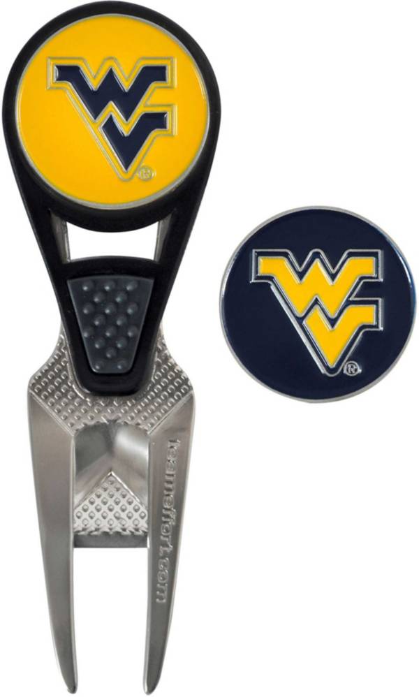 Team Effort West Virginia Mountaineers CVX Divot Tool and Ball Marker Set product image