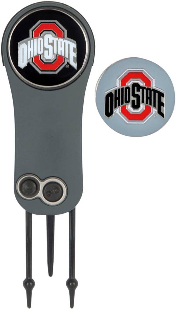 Team Effort Ohio State Buckeyes Switchblade Divot Tool and Ball Marker Set