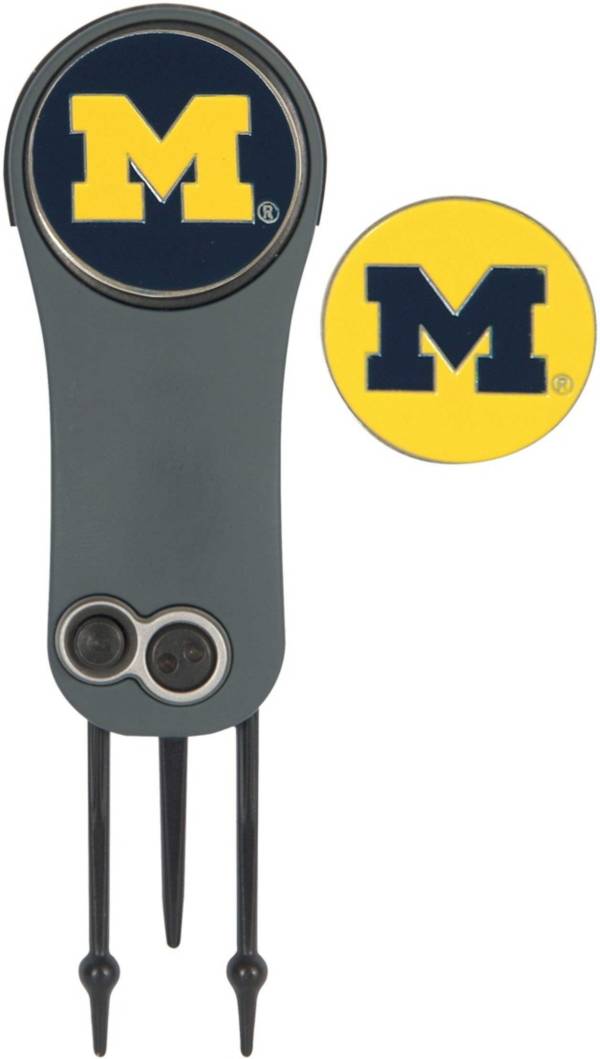Team Effort Michigan Wolverines Switchblade Divot Tool and Ball Marker Set