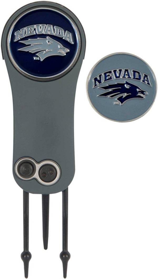 Team Effort Nevada Wolf Pack Switchblade Divot Tool and Ball Marker Set