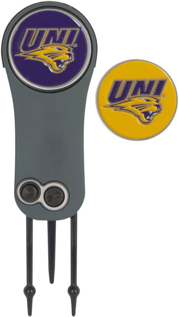 Team Effort Northern Iowa Panthers Switchblade Divot Tool and Ball Marker Set