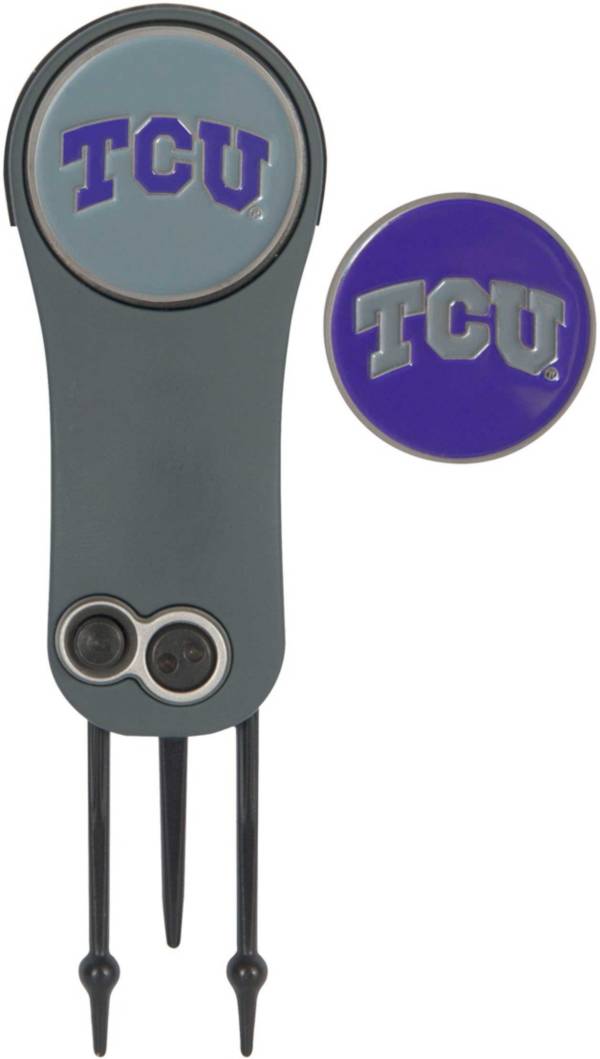 Team Effort TCU Horned Frogs Switchblade Divot Tool and Ball Marker Set product image