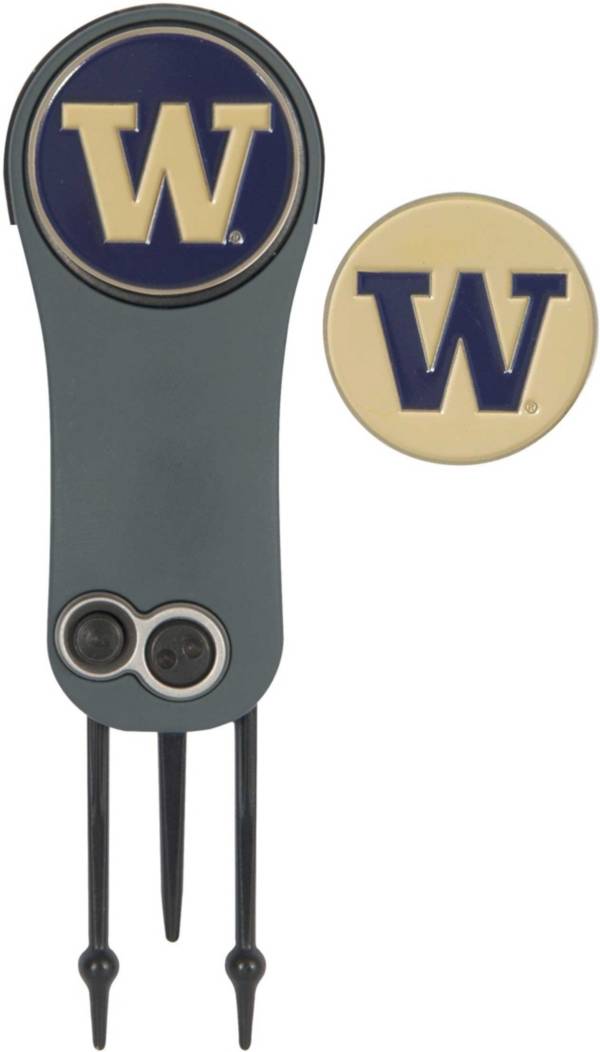 Team Effort Washington Huskies Switchblade Divot Tool and Ball Marker Set product image