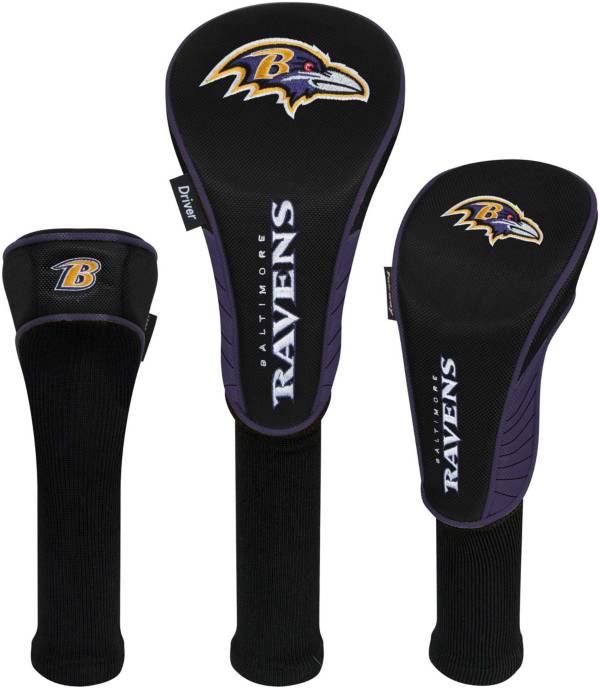 Team Effort Baltimore Ravens Headcovers - 3 Pack