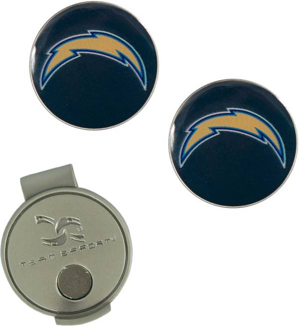 Team Effort Los Angeles Chargers Hat Clip and Ball Markers Set