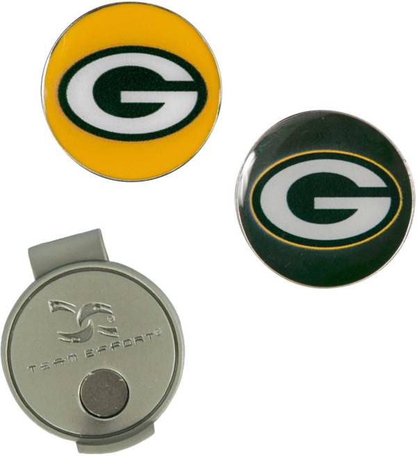 Team Effort Green Bay Packers Hat Clip and Ball Markers Set