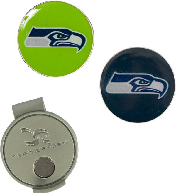 Team Effort Seattle Seahawks Hat Clip and Ball Markers Set