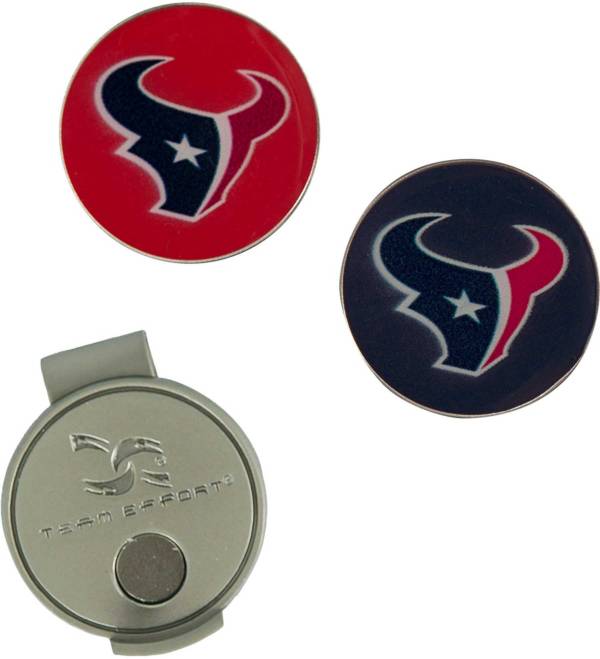 Team Effort Houston Texans Hat Clip and Ball Markers Set