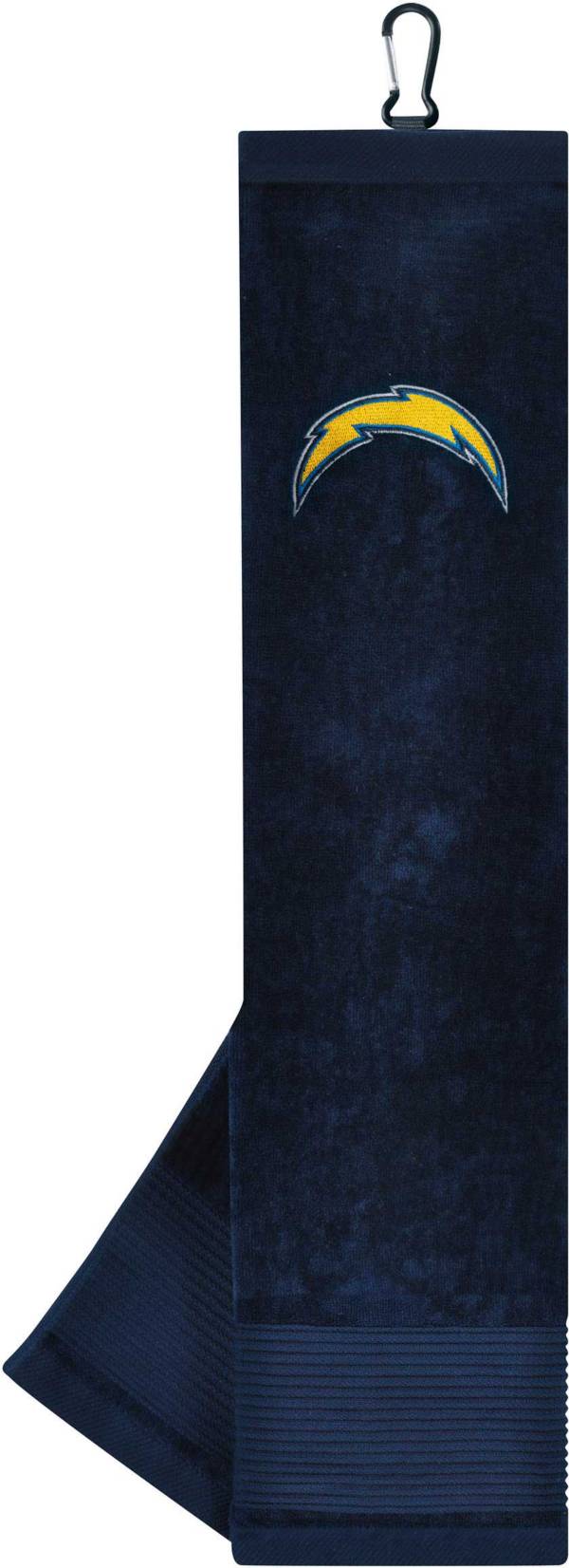 Team Effort Los Angeles Chargers Embroidered Face/Club Tri-Fold Towel
