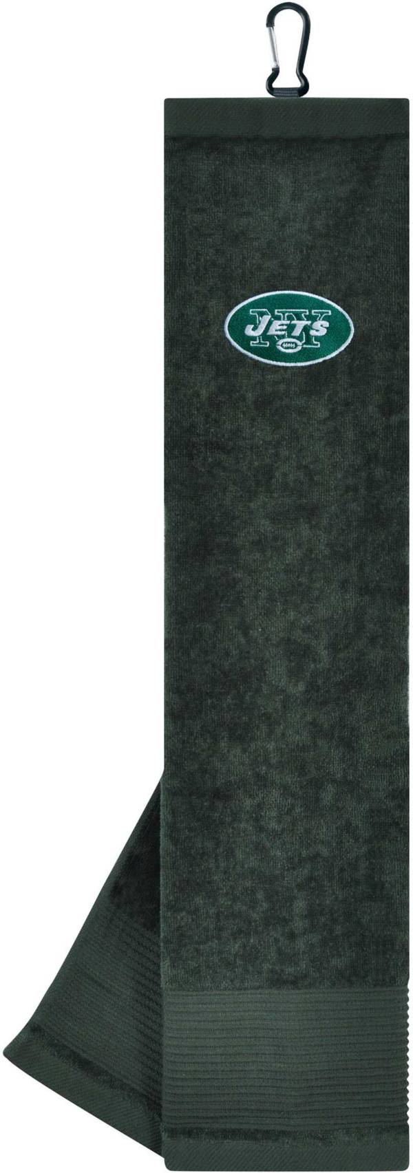 Team Effort New York Jets Embroidered Face/Club Tri-Fold Towel