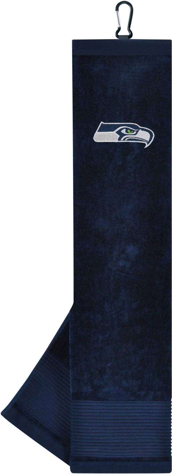 Team Effort Seattle Seahawks Embroidered Face/Club Tri-Fold Towel