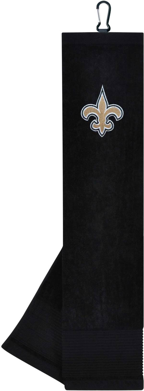 Team Effort New Orleans Saints Embroidered Face/Club Tri-Fold Towel