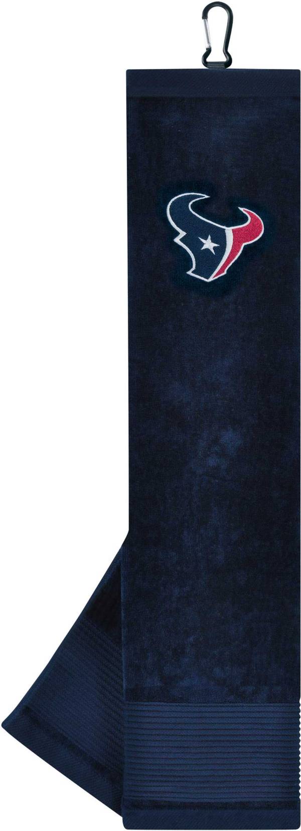Team Effort Houston Texans Embroidered Face/Club Tri-Fold Towel