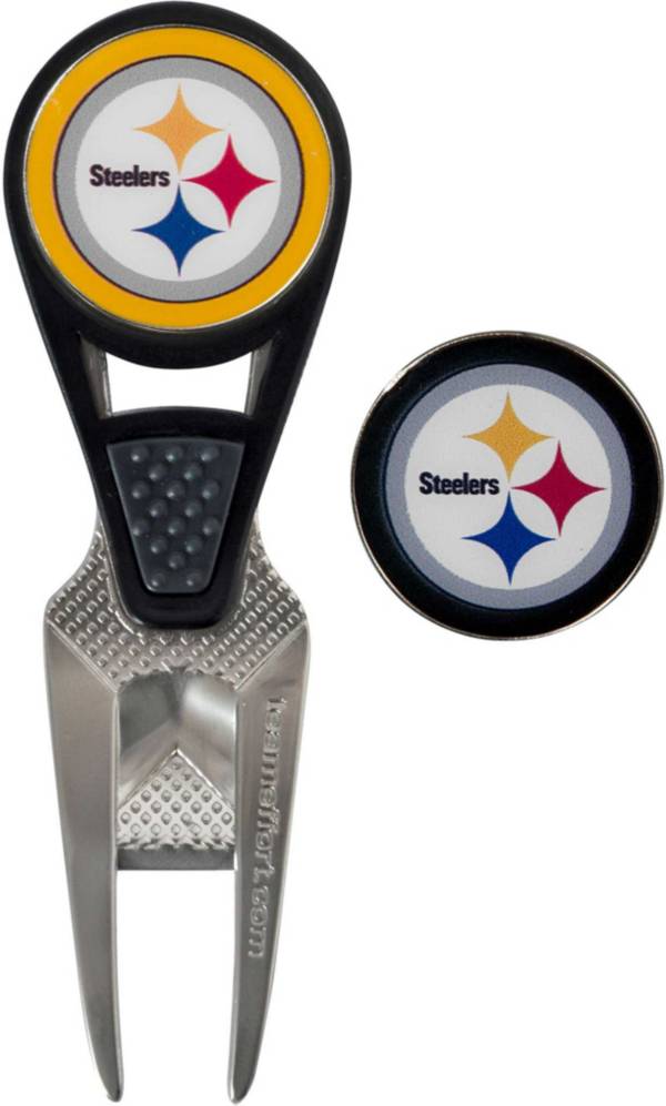 Team Effort Pittsburgh Steelers CVX Divot Tool and Ball Marker Set