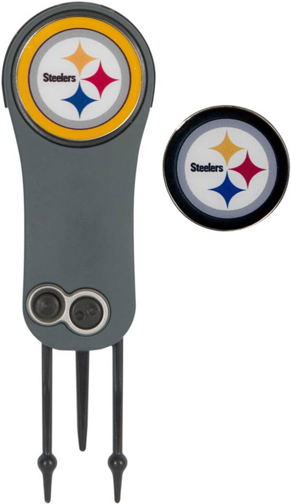 Team Effort Pittsburgh Steelers Switchblade Divot Tool and Ball Marker Set