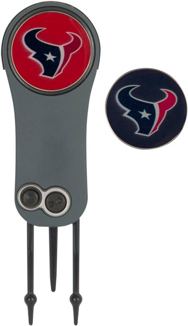 Team Effort Houston Texans Switchblade Divot Tool and Ball Marker Set