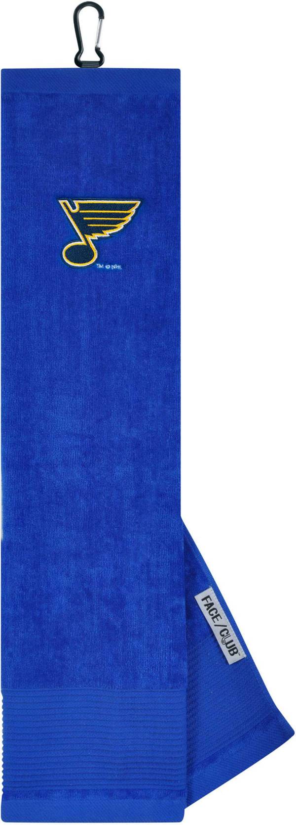 Team Effort St. Louis Blues Embroidered Face/Club Tri-Fold Towel
