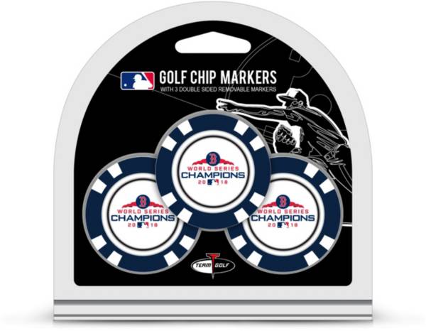 Team Golf 2018 World Series Champions Boston Red Sox Poker Chips Ball Markers – 3-Pack