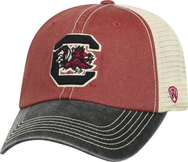 Top of the World Mens Relaxed Fit Adjustable Mesh Offroad Hat Team Color Icon South Carolina Fighting Gamecocks Garnet,