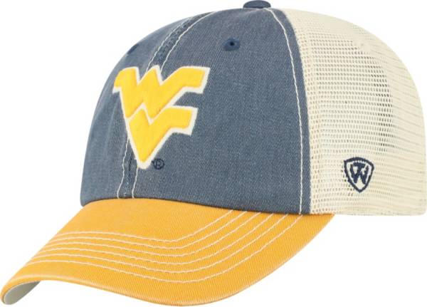 Top of the World Men's West Virginia Mountaineers Blue/Gold Off Road Adjustable Hat