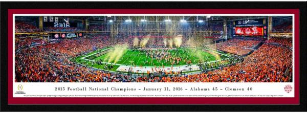 Blakeway Panoramas Alabama Crimson Tide 2015 National Championship Framed Panorama Poster