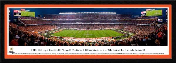 Blakeway Panoramas 2018 National Champions Clemson Tigers Framed Panorama Poster