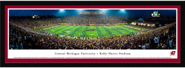 Blakeway Panoramas Central Michigan Chippewas Framed Panorama Poster