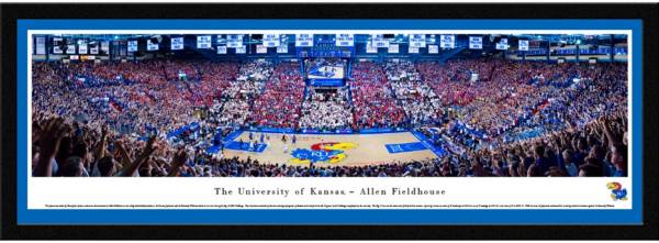 Blakeway Panoramas Kansas Jayhawks Framed Panorama Poster