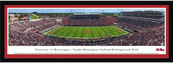 Blakeway Panoramas Ole Miss Rebels Framed Panorama Poster